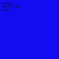 #130CF0 - Blue Color Image