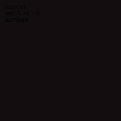 #130D0F - Asphalt Color Image