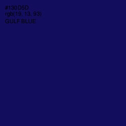 #130D5D - Gulf Blue Color Image