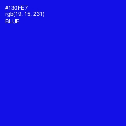 #130FE7 - Blue Color Image