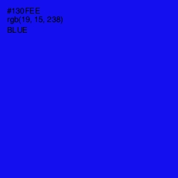 #130FEE - Blue Color Image