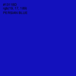 #1311BD - Persian Blue Color Image