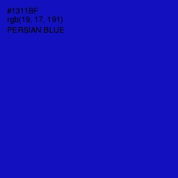 #1311BF - Persian Blue Color Image