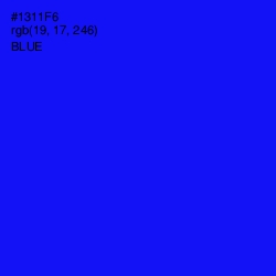 #1311F6 - Blue Color Image