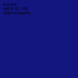 #13167E - Deep Koamaru Color Image