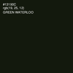 #13190C - Green Waterloo Color Image