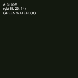 #13190E - Green Waterloo Color Image