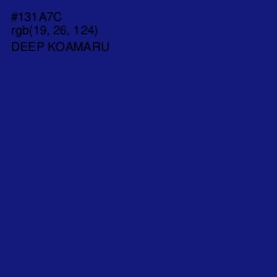 #131A7C - Deep Koamaru Color Image