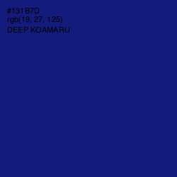 #131B7D - Deep Koamaru Color Image