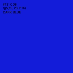 #131CD8 - Dark Blue Color Image
