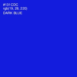 #131CDC - Dark Blue Color Image