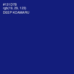 #131D7B - Deep Koamaru Color Image