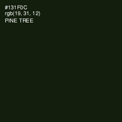 #131F0C - Pine Tree Color Image