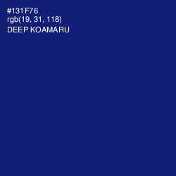 #131F76 - Deep Koamaru Color Image