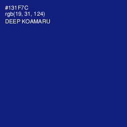 #131F7C - Deep Koamaru Color Image