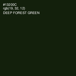 #13200C - Deep Forest Green Color Image