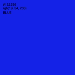 #1322E6 - Blue Color Image