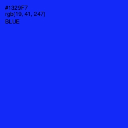 #1329F7 - Blue Color Image