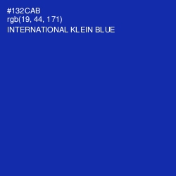 #132CAB - International Klein Blue Color Image