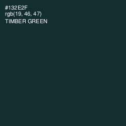 #132E2F - Timber Green Color Image