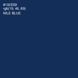 #132E59 - Nile Blue Color Image