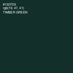 #132F29 - Timber Green Color Image