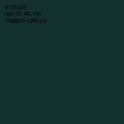 #13302E - Timber Green Color Image