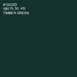 #13322D - Timber Green Color Image