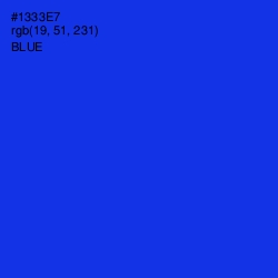 #1333E7 - Blue Color Image