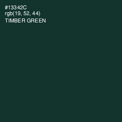 #13342C - Timber Green Color Image