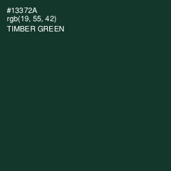 #13372A - Timber Green Color Image