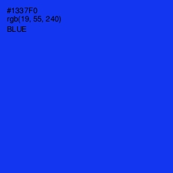 #1337F0 - Blue Color Image