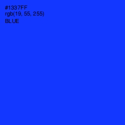 #1337FF - Blue Color Image