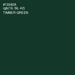 #13382A - Timber Green Color Image