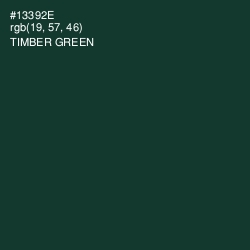 #13392E - Timber Green Color Image