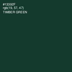 #13392F - Timber Green Color Image