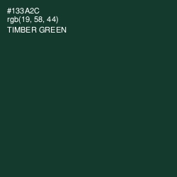 #133A2C - Timber Green Color Image