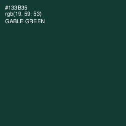 #133B35 - Gable Green Color Image