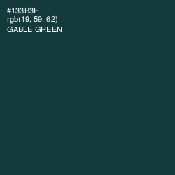 #133B3E - Gable Green Color Image