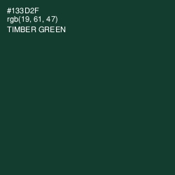 #133D2F - Timber Green Color Image