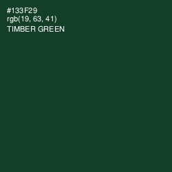 #133F29 - Timber Green Color Image