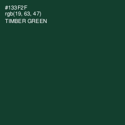 #133F2F - Timber Green Color Image