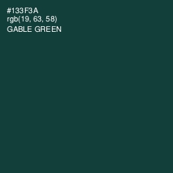 #133F3A - Gable Green Color Image