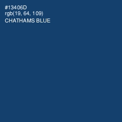 #13406D - Chathams Blue Color Image