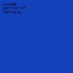 #1340BB - Tory Blue Color Image