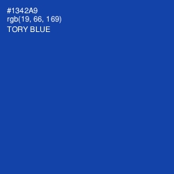 #1342A9 - Tory Blue Color Image