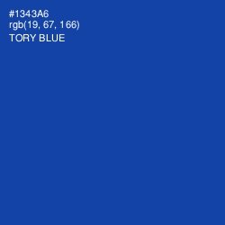 #1343A6 - Tory Blue Color Image