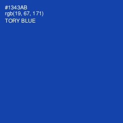 #1343AB - Tory Blue Color Image