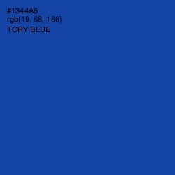 #1344A6 - Tory Blue Color Image