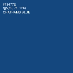 #13477E - Chathams Blue Color Image